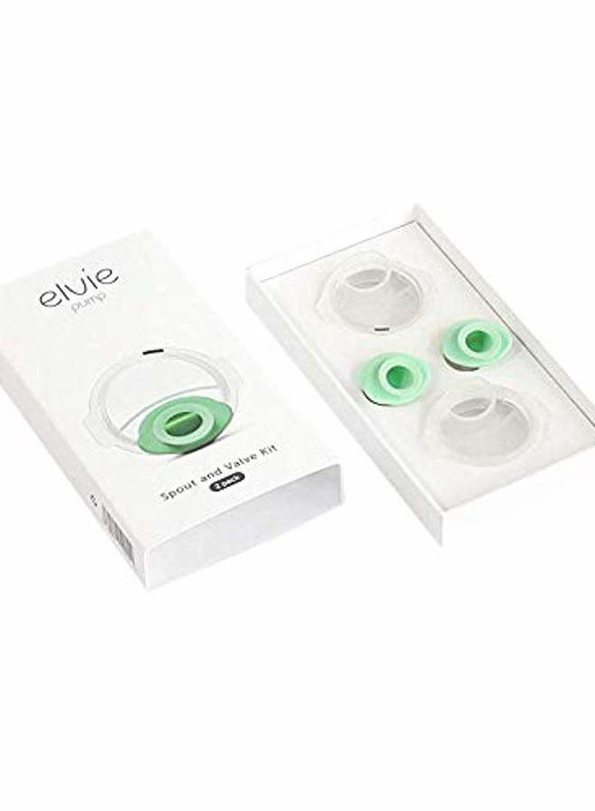 elvie Breast Pump Valve and Spout Kit - Accessories for Breastmilk Storage, Pumps & Breastfeeding Essentials - 2 Pack - Image 4